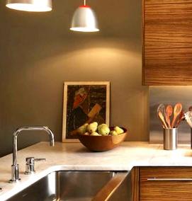 фартук для кухни цвета дерева - тип 3