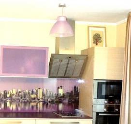 фартук для кухни из полимерного стекла - модель 1