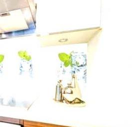 фартук для кухни из полимерного стекла - модель 3