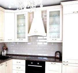 фартук для кухни молочного цвета - тип 3