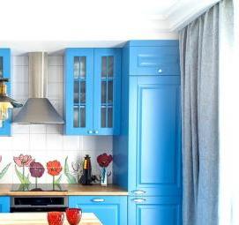 фартук для кухни молочного цвета - тип 2