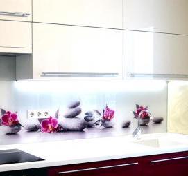 фартук для кухни: орхидеи - модель 3