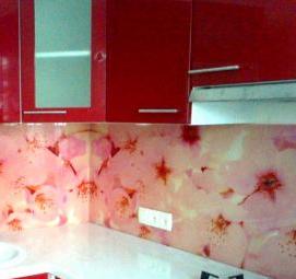 фартук для кухни: сакура - тип 2