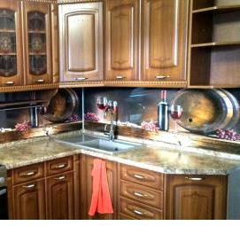 фартук для кухни шестигранник - вариант 2