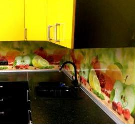 фартук для кухни: уличное кафе - вариант 1