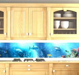 фартук для кухни: волна - тип 2