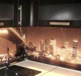 фартук из оргстекла на кухню - модель 4