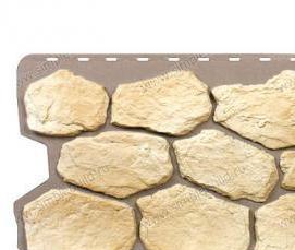 фасадные панели - бутовый камень - модель 4