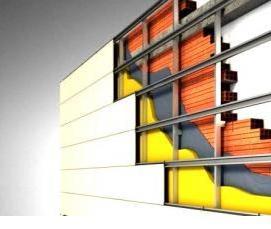 фасадные панели керамогранит - модель 1