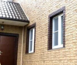 фасадные панели под камень с утеплителем - модель 3