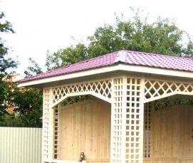 финские беседки для дачи - модель 1