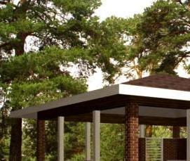 финские беседки для дачи - модель 4