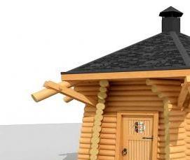 финское оцилиндрованное бревно - тип 1