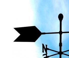 флюгер для определения ветра - вариант 2