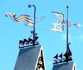 флюгеры на крышу беседки - модель 1