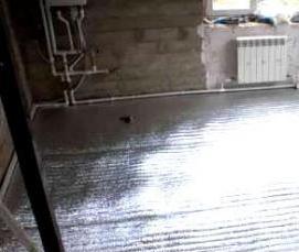 фольгированный утеплитель под линолеум - тип 3