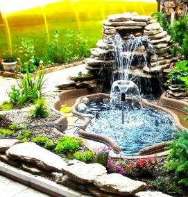 фонтан для сухого бассейна высокий - вариант 4