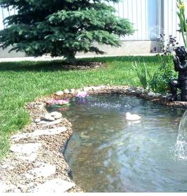 фонтаны для искусственного пруда - вариант 1