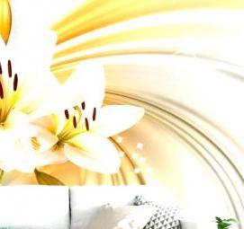 фотообои: 3d лилии - модель 3