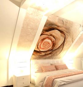 фотообои 3д на стену в спальню - вариант 1