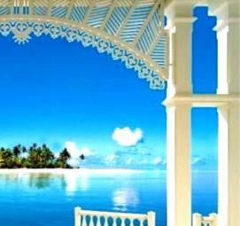 фотообои: арка с видом на море - вариант 3