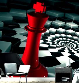 фотообои черно бело красные - вариант 1