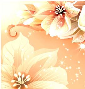 фотообои: цветы на стену на кухню - модель 4