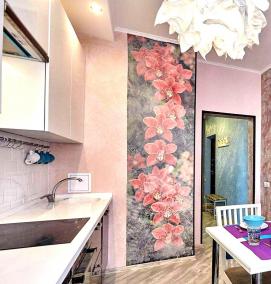 фотообои: цветы на стену на кухню - модель 3