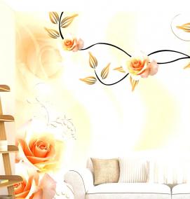 фотообои: цветы на стену на кухню - модель 2