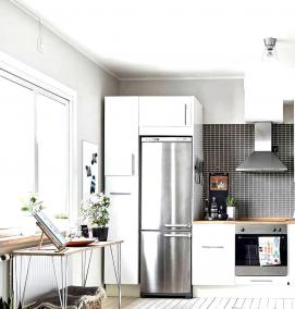 фотообои для белой кухни - вариант 1