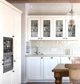 фотообои для белой кухни - вариант 4