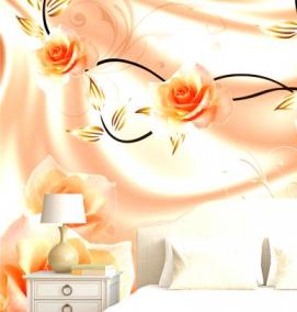 фотообои для спальни цветы - вариант 2