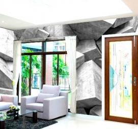 фотообои: камин на стену 3д - вариант 4