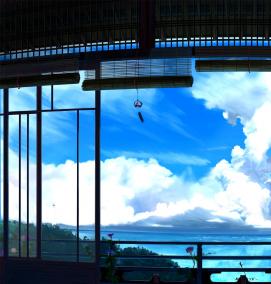 фотообои: вид с балкона на море - модель 3