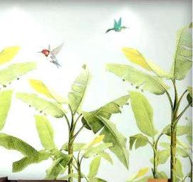 фотообои зеленый лист - вариант 1