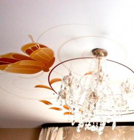 фотопечать натяжные потолки с узором - модель 3