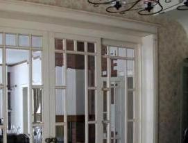 французские двери межкомнатные раздвижные - вариант 1