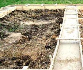 фундамент ленточный 6х10  м - модель 1