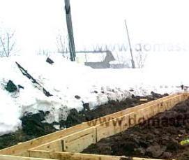 фундамент ленточный 6х10  м - модель 4