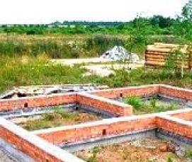 фундамент ленточный кирпичный - модель 3