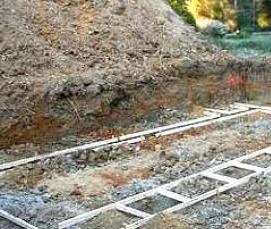 фундамент ленточный под сарай - тип 3