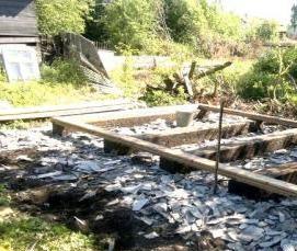 фундамент ленточный под сарай - тип 2