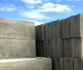 фундаментные блоки 600х600х2400 мм - тип 1