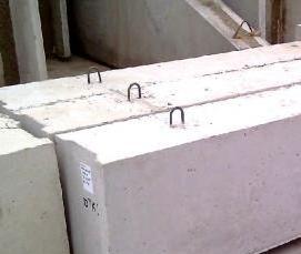 фундаментные блоки 600х600х2400 мм - тип 4