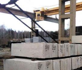 фундаментные блоки 600х600х2400 мм - тип 3