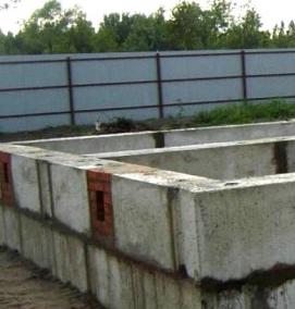 фундаментные блоки для гаража - вариант 4