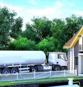 Газификация дачного дома - модель 1