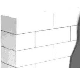 Газосиликатные блоки 250 мм - модель 1