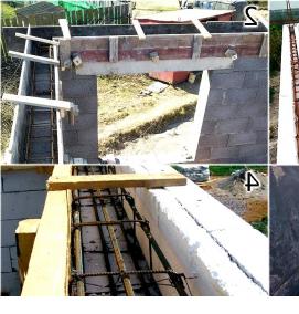 Газосиликатный блок под армопояс - вариант 1