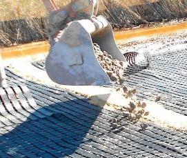 Геосетка для армирования асфальтобетона - модель 1